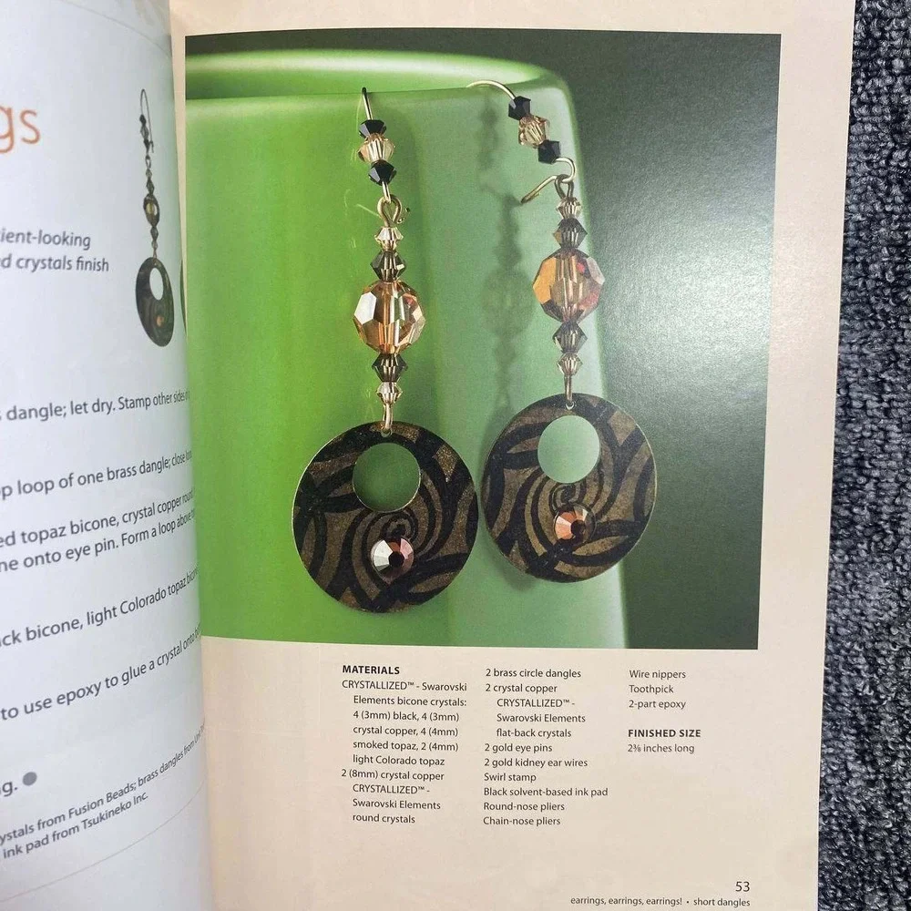 House of White Birches Earrings Earrings Earrings Craft Book Unisex OS Multi DIY